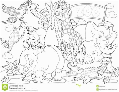 Free Coloring Pages Of Zoo Animals