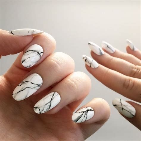 57 Marble Nail Art Design Useful For Everyone Marble Nail Designs
