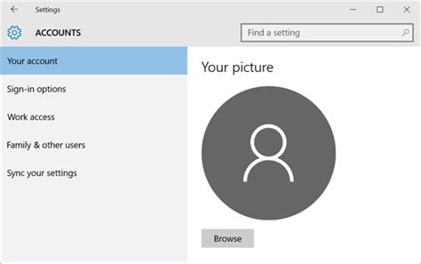 How To Setchangeremove User Account Picture On Windows 10