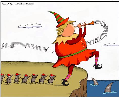 Political Cartoon Us Trump Pied Piper Maga Conservatives Stormy