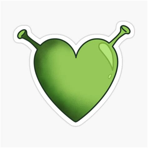 Shrek Love Heart Sticker For Sale By T8 Fny Redbubble