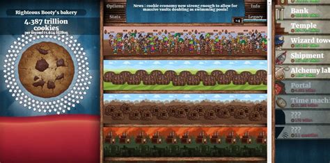 Play Game In Browser Cookie Clicker Unblocked Games Portal Playing