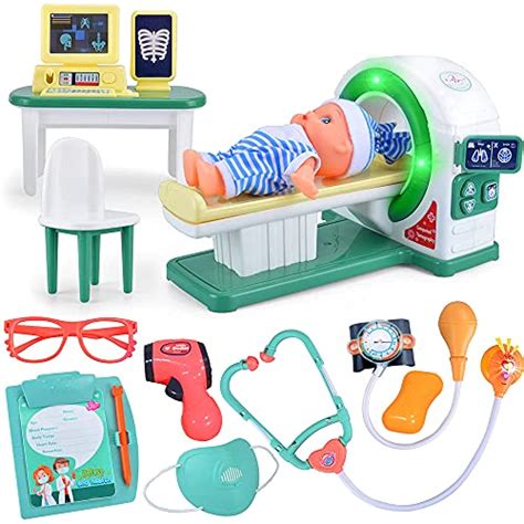 Doctor Kit For Kids Realistic Toys Electronic Stethoscope With Ct
