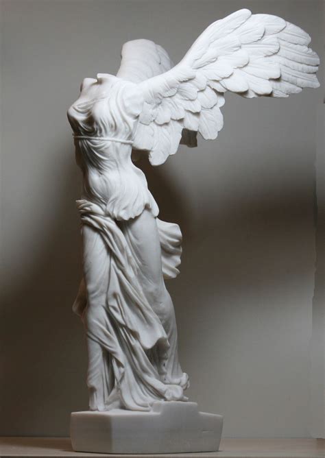 winged nike victory of samothrace cast marble greek statue sculpture 14 17in ebay