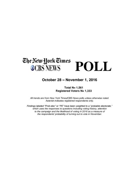 Voters Express Disgust Over Us Politics In New Timescbs Poll The New York Times