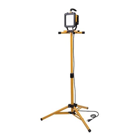 All Pro 2500 Lumen Led Tripod Stand Work Light Wl2540lst The Home Depot