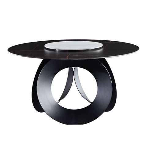Modern Minimalist Italian Style Light Luxury Round Ceramic Dining Table