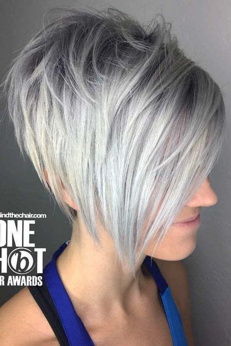 45 Cool Ways How To Wear Your Short Grey Hair In 2024 Inverted Bob Hairstyles Wavy Bob