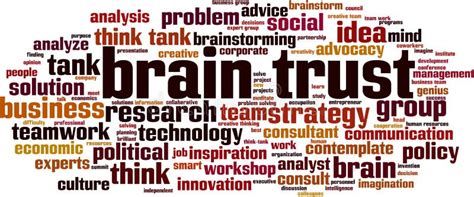 Brain Trust Word Cloud Stock Vector Illustration Of Policy 168543576