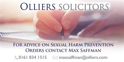 Sexual Offences Prevention Orders Olliers Solicitors