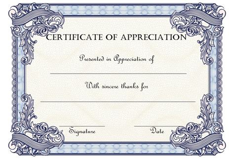 Free Printable Certificate Of Appreciation Printable World Holiday