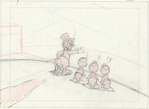 Howard Lowery Online Auction Disney Ducktales Animation Layout Drawing