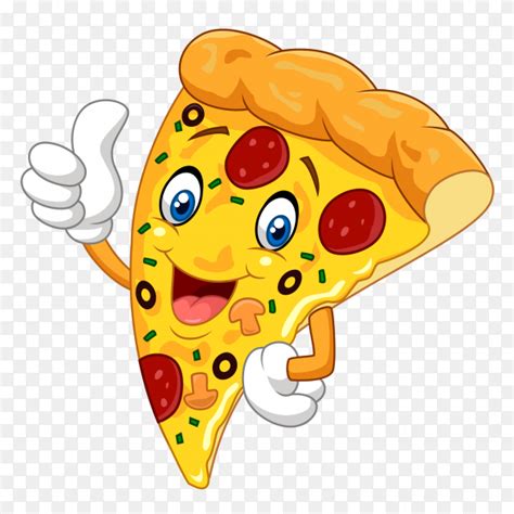 Cartoon Funny Pizza Slice Premium Clipart Png Similar Png