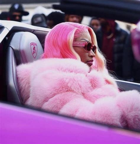 Nicki Minaj Goes All Pink In A Wrapped Lamborghini Aventador Svj Roadster Autoevolution
