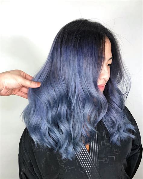 Light Blue Balayage Hair Styles Blue Hair Balayage Hair Inspo Color