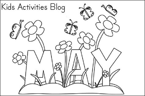 Coloring Pages For The Month Of May Free Printable