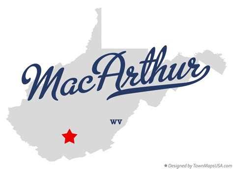 Map Of Macarthur Wv West Virginia