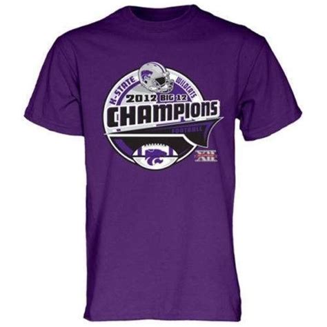 Kansas State Wildcats K St T Shirt 2012 Big 12 Football Champions New K