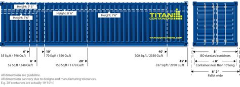 Shipping And Storage Container Dimensions Titan