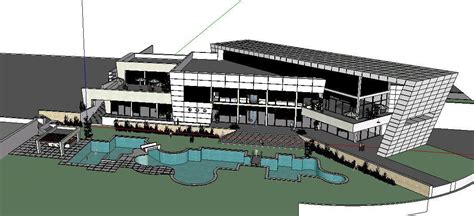 clubhouse 3d skp model for sketchup designs cad