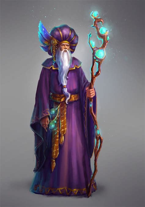 Concept Wizard Fantasy Wizard Character Art Wizard