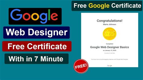 Google Web Designer Free Certification Course | Web Development