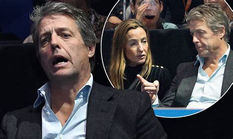 Hugh Grant Looks Enthralled As He Joins Wife Anna Eberstein At Star