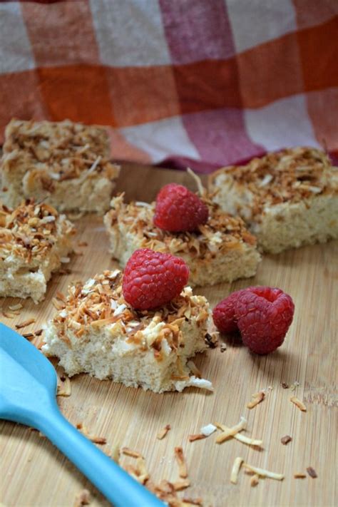 Light and fluffy angel food cakes are delicious at anytime of the year. angel food cake bars | Angel food cake, Healthy fruit cake, Cake bars