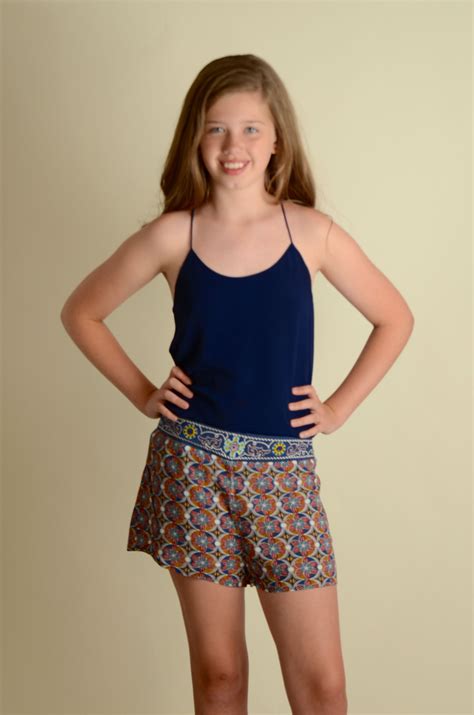 Embroidered Detail Waist Shorts For Tween Girls Shorts Short Dresses