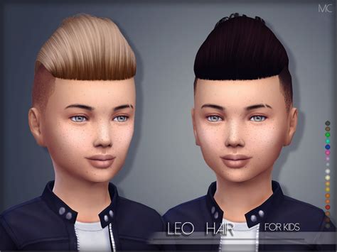 Mathcope Leo Hair Kids The Sims 4 Catalog