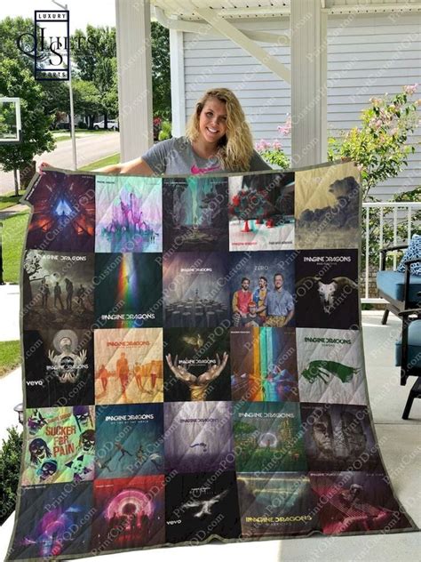 Imagine Dragons Albums Quilt Blanket Imagine Dragons 3d Quilts Fans
