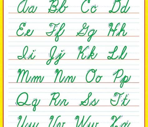 Check spelling or type a new query. Cursive Letters A Z Chart - Letter