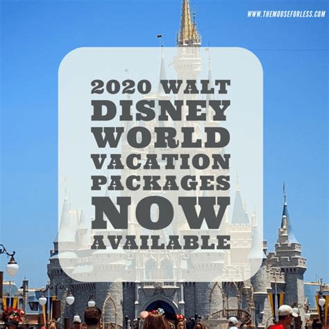 2020 Walt Disney World Vacation Packages Now Available