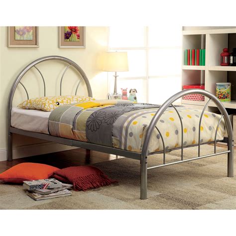 Furniture Of America Hind Contemporary Full Metal Double Arch Kid Bed