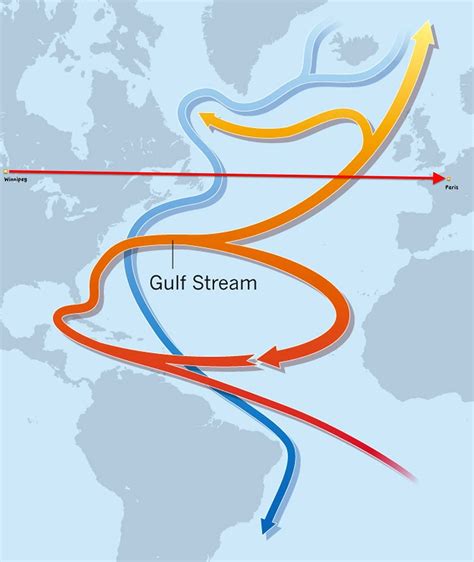 Mapka Psc Gulf Stream And North Atlantic Circulation Thomas