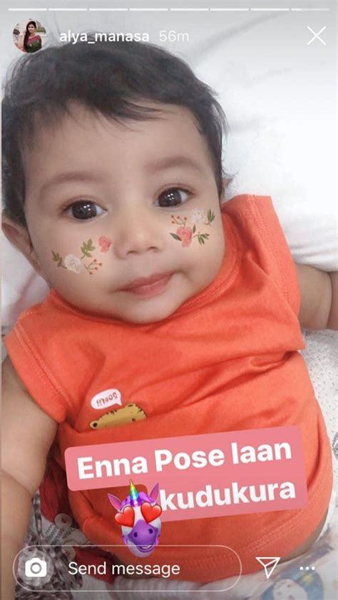 Alya Manasa Posts Cute Pictures Of Her Daughter Aila Syed