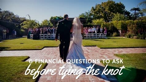 6 financial questions to ask before tying the knot