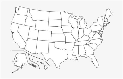 R Transparent Us States Map High Resolution Blank Us Map Transparent Png X Free