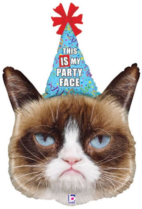Grumpy Cat Birthday Balloon Grumpy Cat Celebration Birthday
