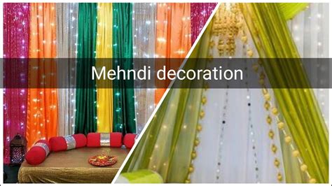 Mehndi Stage Decoration At Homeeasy Mendi Decoration Idea At Home