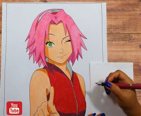 Vamos A Dibujar A Sakura Haruno Tips Para Dibujar Mejor Manualidades