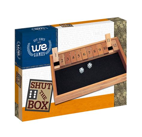 Shut The Box Game Wood Expressions