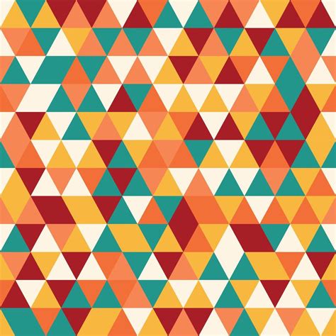 Geometric Seamless Pattern With Colorful Triangles 694136 Vector Art At