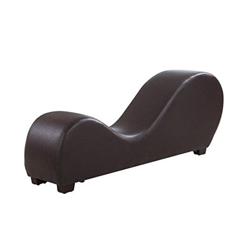 New Brown Leather Yoga Chair Stretch Sofa Relax Sex Chair