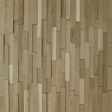 Wallure Striped Oak Narrow Sleek Natural Wooden Wall Panel
