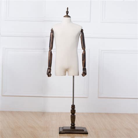Wholesale Mannequin Wooden Hands Tailors Dummy Dress Form Male Torso