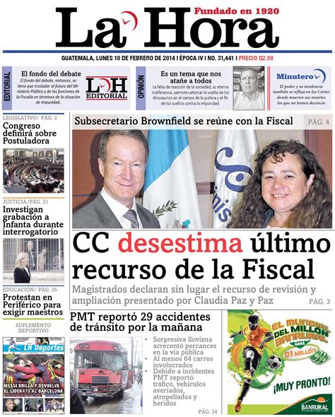 Diario La Hora 10 02 2014 By La Hora