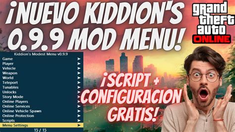 Mod Menu Kiddions 099 New Version El Mejor Mod Menu Para Gta 5 Online