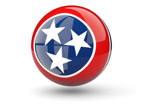Sphere Icon Illustration Of Flag Of Tennessee
