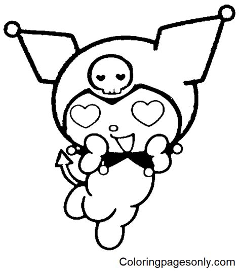 Kuromi Con My Melody Coloring Pages Kuromi Coloring Pages P Ginas